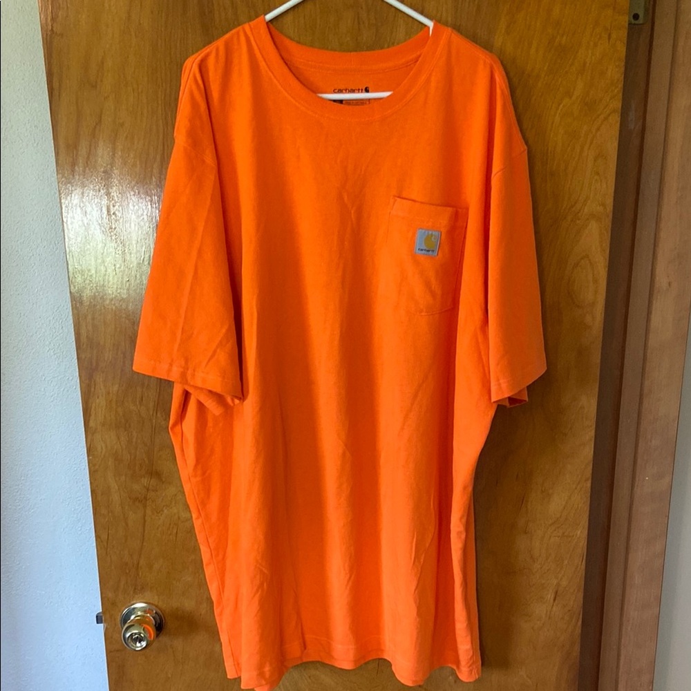Carhartt Orange Short Sleeve Tee Relaxed Fit
